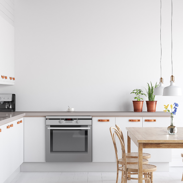 Cuisine Coussa – peinture précise autour des meubles