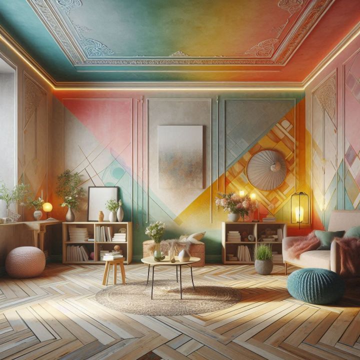 Intérieur de maison à Coussa – rendu propre et lumineux
